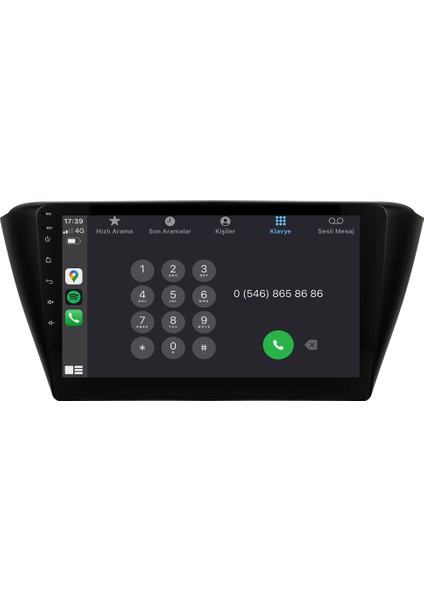 Skoda Fabia Android Multimedya Sistemi (2014-2018) CRV-4818XAA modelleri