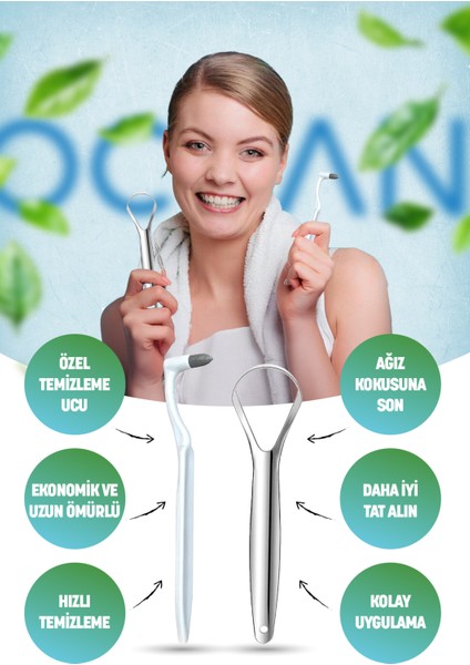 Diş Temizleyici Paslanmaz Çelik Çubuk 2 Parça