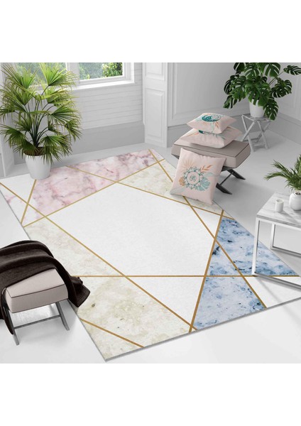 Kaymaz Taban Yıkanabilir Halı – Mutfak, Salon, Yatak Odası Için Modern Dijital Baskı Halı