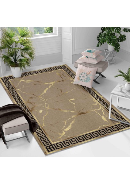 Kaymaz Taban Yıkanabilir Halı – Mutfak, Salon, Yatak Odası Için Modern Dijital Baskı Halı