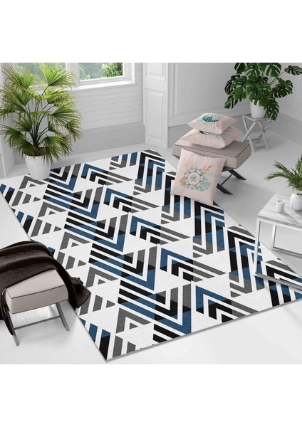 Kaymaz Taban Yıkanabilir Halı – Mutfak, Salon, Yatak Odası Için Modern Dijital Baskı Halı