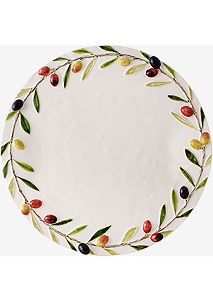 Bordallo Pinherio Olival Beyaz Seramik Servis Tabağı 32 cm fırsatları