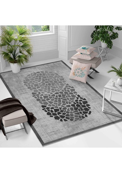 Kaymaz Taban Yıkanabilir Halı – Mutfak, Salon, Yatak Odası Için Modern Dijital Baskı Halı