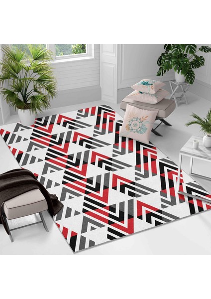 Kaymaz Taban Yıkanabilir Halı – Mutfak, Salon, Yatak Odası Için Modern Dijital Baskı Halı