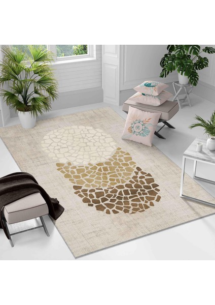 Kaymaz Taban Yıkanabilir Halı – Mutfak, Salon, Yatak Odası Için Modern Dijital Baskı Halı