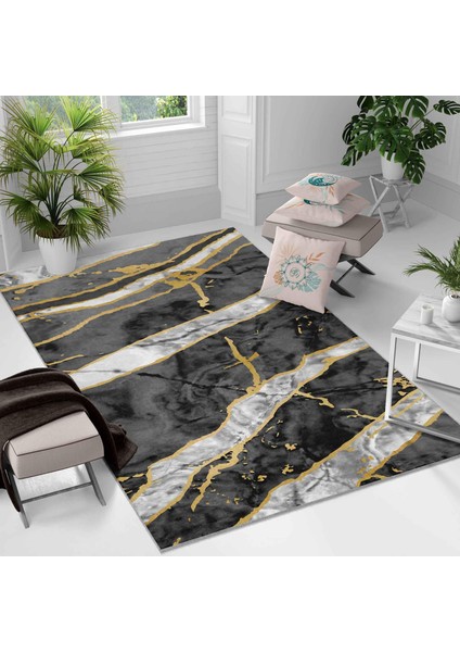 Kaymaz Taban Yıkanabilir Halı – Mutfak, Salon, Yatak Odası Için Modern Dijital Baskı Halı