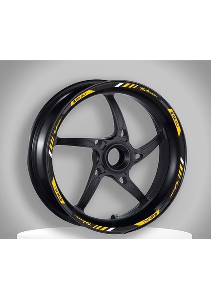 Reflektör Sarı Baskı Bajaj Pulsar Uyumlu 1 Set Jant Şeridi