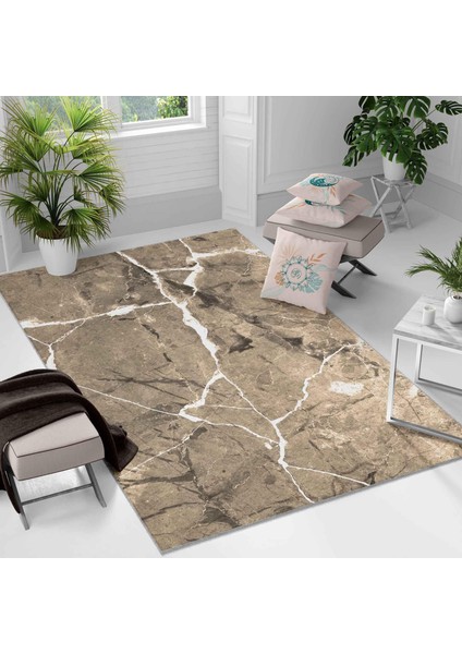 Kaymaz Taban Yıkanabilir Halı – Mutfak, Salon, Yatak Odası Için Modern Dijital Baskı Halı