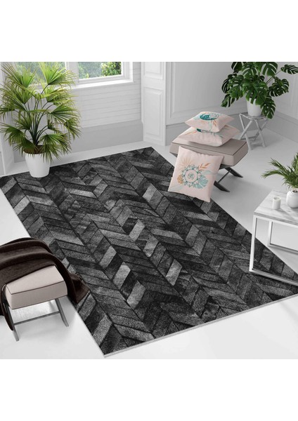 Kaymaz Taban Yıkanabilir Halı – Mutfak, Salon, Yatak Odası Için Modern Dijital Baskı Halı