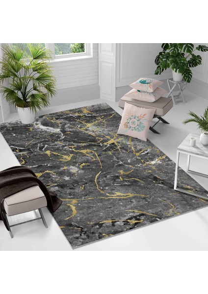 Kaymaz Taban Yıkanabilir Halı – Mutfak, Salon, Yatak Odası Için Modern Dijital Baskı Halı