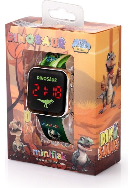 Dinozor MFD8001 Square LED Çocuk Saati modelleri