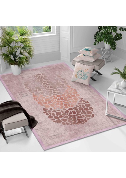 Kaymaz Taban Yıkanabilir Halı – Mutfak, Salon, Yatak Odası Için Modern Dijital Baskı Halı