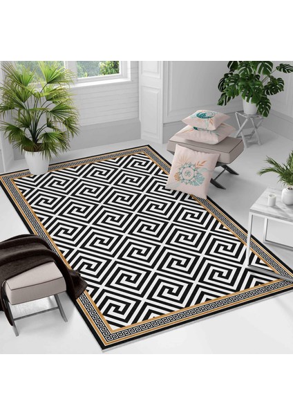 Kaymaz Taban Yıkanabilir Halı – Mutfak, Salon, Yatak Odası Için Modern Dijital Baskı Halı