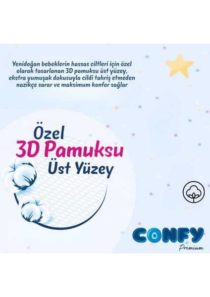Premium 1 Numara Bebek Bezi Yenidoğan 2 - 5 Kg 210 Adet
