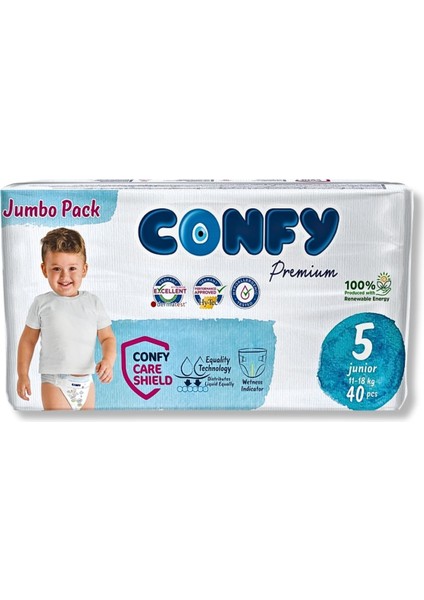 Premium 5 Numara Bebek Bezi Junior 11 - 18 Kg 40 Adet