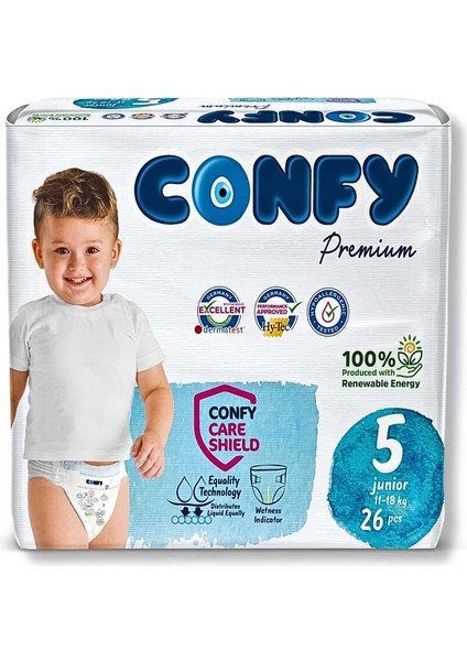 Premium 5 Numara Bebek Bezi Junior 11 - 18 KG 26 Adet