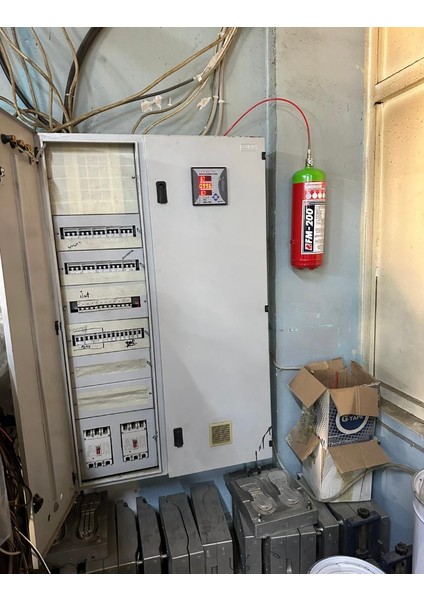 6 kg HFC Gazlı Otomatik Pano Söndürme Sistemi 4 Yıl Garantili Askı Aparatı Hediye