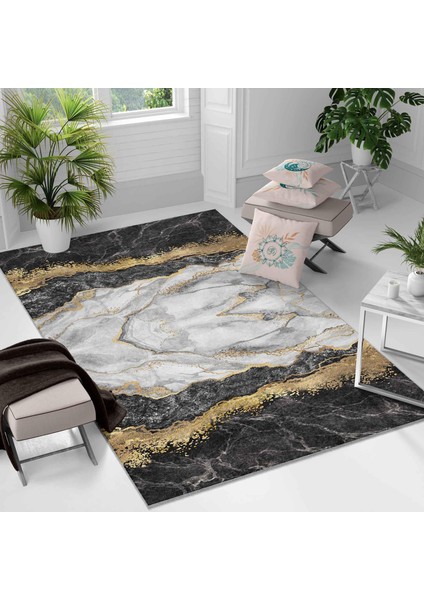 Kaymaz Taban Yıkanabilir Halı – Mutfak, Salon, Yatak Odası Için Modern Dijital Baskı Halı