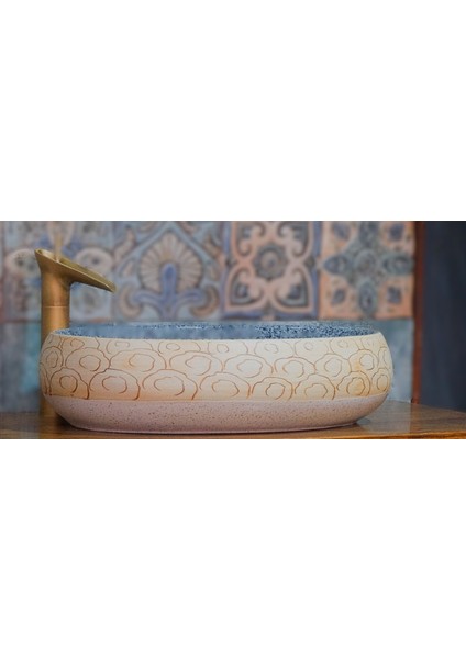 El Yapımı El Yapımı Lavabo Ebat 60X40X15