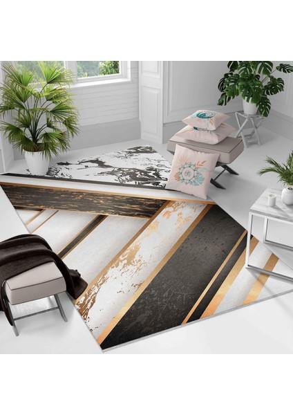 Kaymaz Taban Yıkanabilir Halı – Mutfak, Salon, Yatak Odası Için Modern Dijital Baskı Halı