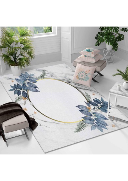 Kaymaz Taban Yıkanabilir Halı – Mutfak, Salon, Yatak Odası Için Modern Dijital Baskı Halı