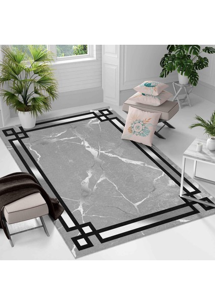 Kaymaz Taban Yıkanabilir Halı – Mutfak, Salon, Yatak Odası Için Modern Dijital Baskı Halı