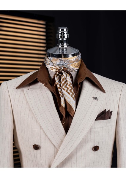 Italyan Stil Slim Fit Kruvaze Erkek Tek Ceket Bej T14282 fiyatları