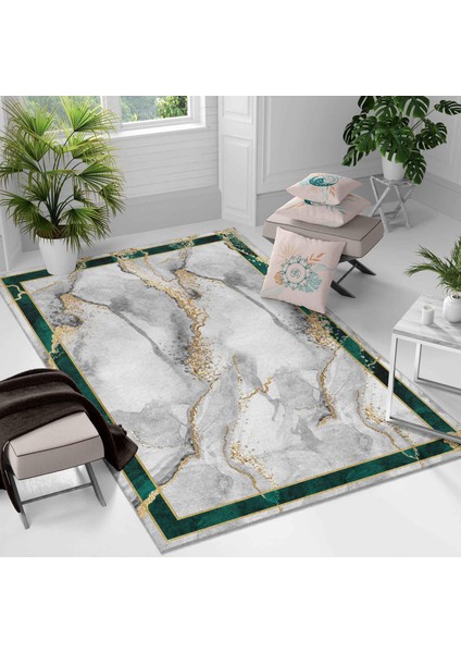 Kaymaz Taban Yıkanabilir Halı – Mutfak, Salon, Yatak Odası Için Modern Dijital Baskı Halı