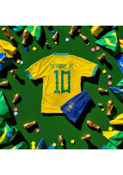 Neymar Brezilya Milli Takım T-Shirt Sarı Halı Saha Forması modelleri