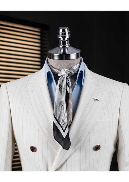 Italyan Stil Slim Fit Kruvaze Erkek Tek Ceket Ekru T14279 fiyatları