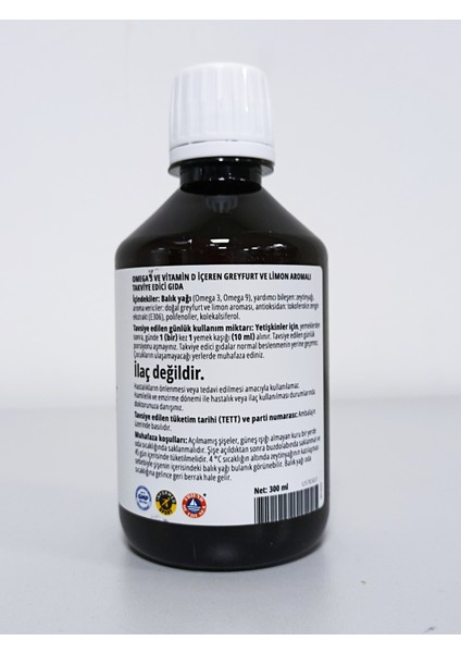 Balanceoil Omega 3 ve D Vitamini Içeren Greyfurt ve Limon Aromalı Takviye Edici Gıda modelleri