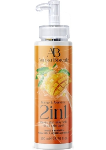 2si1 Arada Mango Alovera Aromalı Masaj Yağı &amp; Jel 200 ml