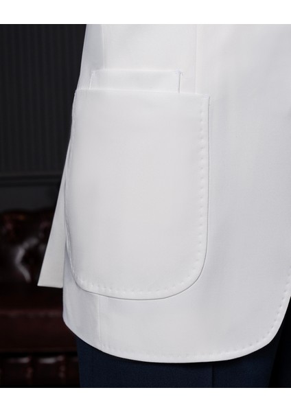 Italyan Stil Slim Fit Mono Yaka Erkek Tek Ceket Ekru T14373 fırsatları