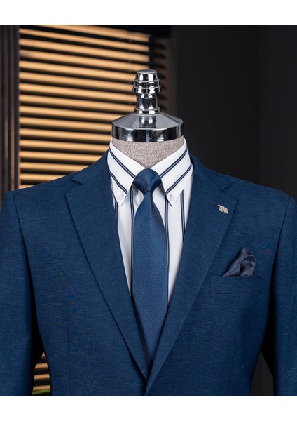 Italyan Stil Slim Fit Mono Yaka Erkek Tek Ceket Lacivert T14306 fiyatları