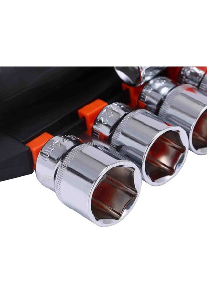 12 Parça Cırcır Seti Lokmalı, 24 Dişli Çabuk Açılan Cırcır ve 5" Uzatma Çubuğu Krom Vanadyum Çelik modelleri