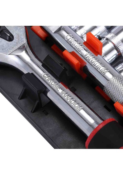 12 Parça Cırcır Seti Lokmalı, 24 Dişli Çabuk Açılan Cırcır ve 5" Uzatma Çubuğu Krom Vanadyum Çelik fırsatları