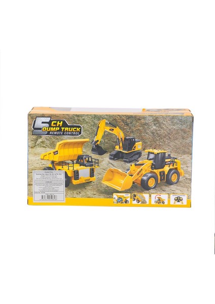 5082 Sun-Rst-Rc Iş Maki̇nesi̇ 1 24 Damperli̇ Kamyon Ff Işikli 5ch 3 7V USB 40MHZ fiyatları