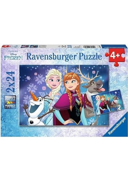 90747 Frozen Kuzey Işıkları 2X24 Parça Ravensburger Puzzle fiyatları