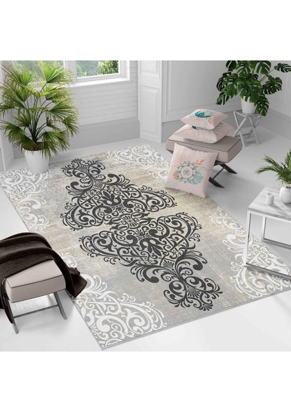 Kaymaz Taban Yıkanabilir Halı – Mutfak, Salon, Yatak Odası Için Modern Dijital Baskı Halı