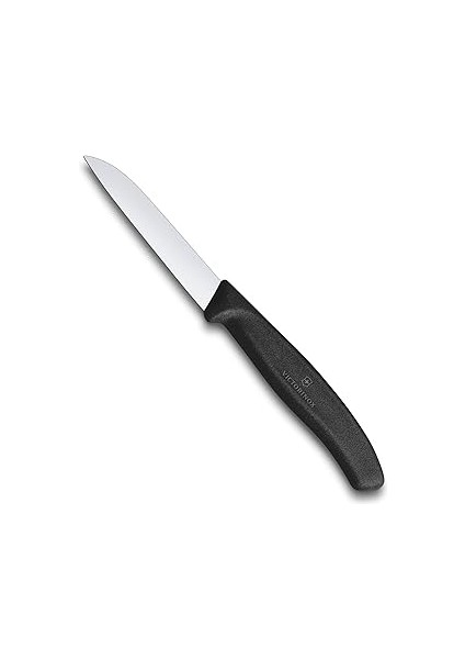 6.7403 Swissclassic 8cm Düz Soyma Bıçağı, Siyah