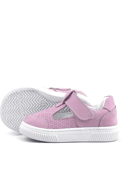 Bheem Hakiki Deri Pudra Cırtlı Bebek Sneaker Sandalet modelleri