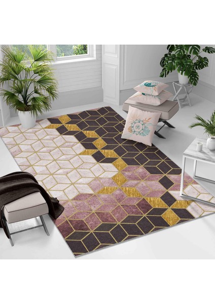 Kaymaz Taban Yıkanabilir Halı – Mutfak, Salon, Yatak Odası Için Modern Dijital Baskı Halı