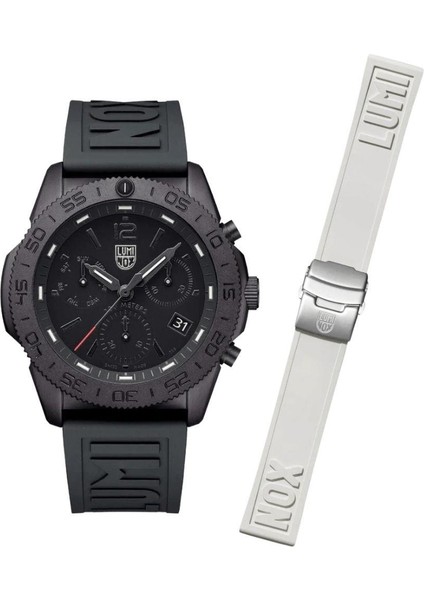XS.3141.BO.1.SET Lumınox Pacıfıc Dıver Chronograph 3140 (Isviçre Üretimi Ronda Z60 Mekanizmalı) Erkek Kol Saati