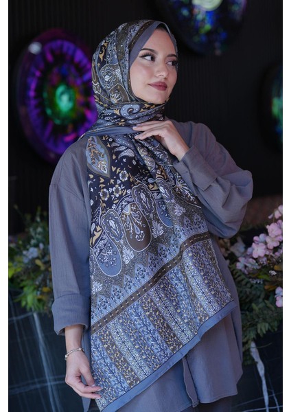 Karma Motif Desen Füme Soft Pamuk Şal fiyatları