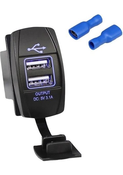 IC-266-C-3 Marin Tip 2'li Gömme USB 5V 3.1A 12-24VOLT fiyatları