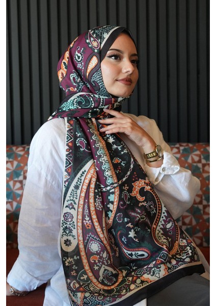 Damla Motif Desen Bordo Soft Pamuk Şal modelleri