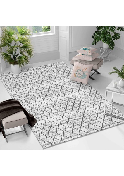 Kaymaz Taban Yıkanabilir Halı – Mutfak, Salon, Yatak Odası Için Modern Dijital Baskı Halı