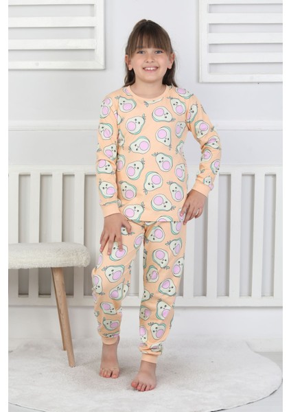 Cute Avocado Desenli Kız Çocuk Pijama Takımı fiyatları