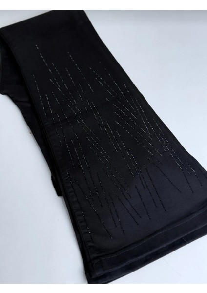 Birru Butik Kadın Yüksek Bel Taşlı Ispanyol Paça Full Likra Kot Pantolon fiyatları