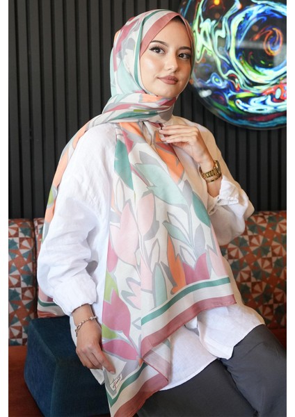 Yaprak Desen Gül Kurusu Soft Pamuk Şal fırsatları